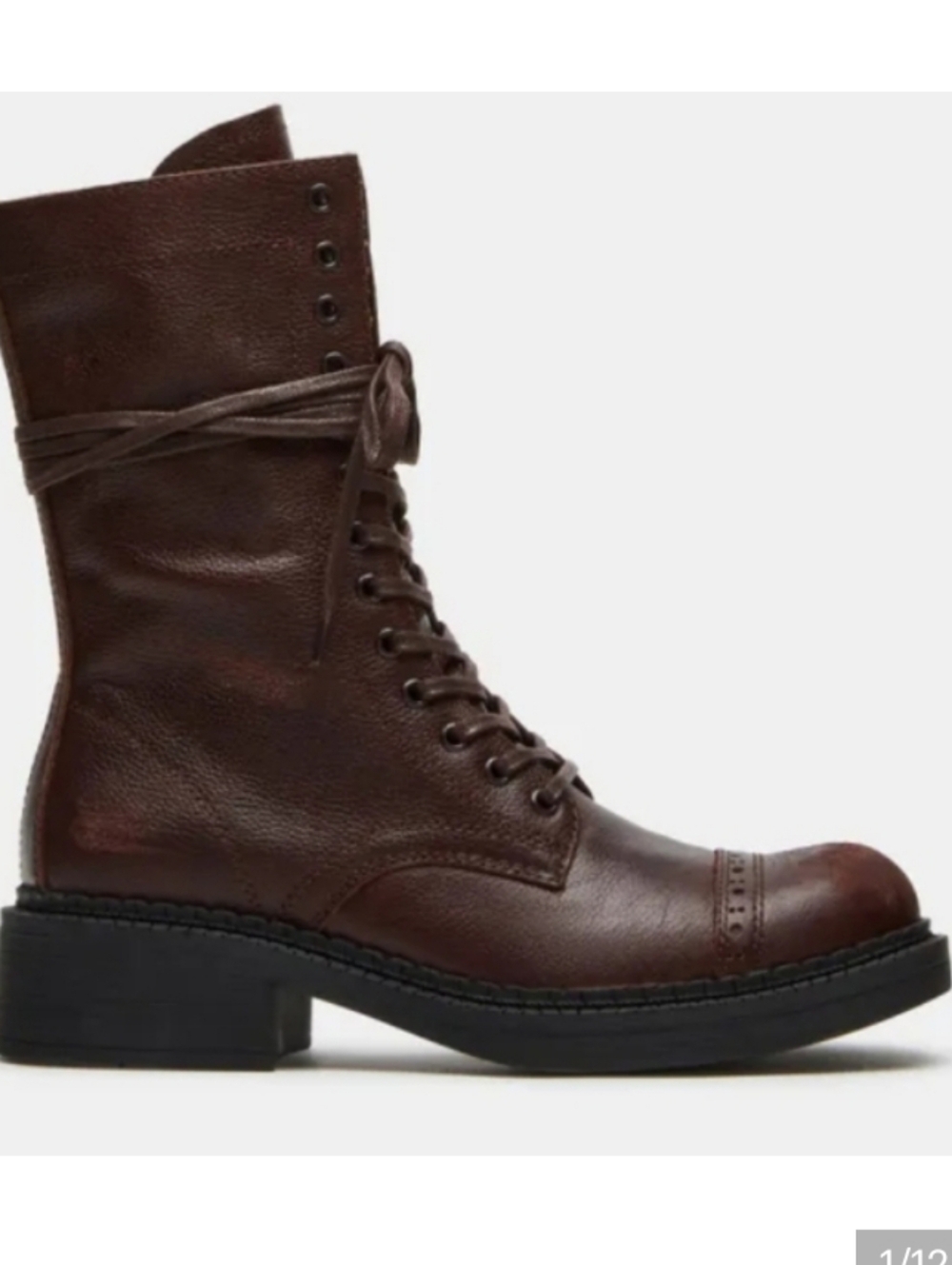 Steve Madden Crimson Combat Boots.